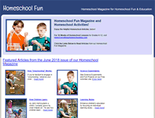 Tablet Screenshot of homeschoolfun.com
